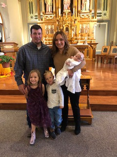 We joyfully welcome to God’s holy family, Haven Marie Vogt, daughter of Joshua and Brittani Vogt, who was baptized at St. Charles Church, Cassville.  